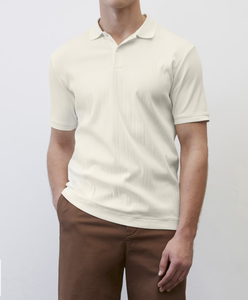 Camisa de Hombre Personalizada, 100% Algodón, Diseño de Piqué, Transpirable, Cómoda, Duradera, Suave, Último Modelo, Informal, de Negocios, Uniforme de Golf - Product Image 2