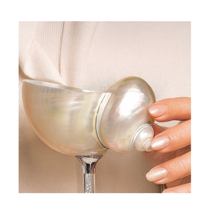 ถ้วยเปลือกหอยช่างฝีมือแก้วไวน์พรีเมี่ยมสำหรับการตกแต่งที่หรูหราและขายส่ง - Product Image 5