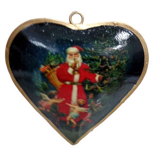 Émail Design Fer Métal Suspendu Coeur Mur Ornement Décoratif pour Maison Vacances Décoration De Noël À La Main En Vrac - Product Image 5