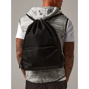 Custom Athleisure Gymsac <b>Backpack</b> for Merchandising Promotional <b>Drawstring</b> Sportpacks - Product Image 1