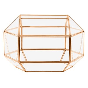 Meilleure qualité nouveauté Design or finition verre métal cadre décor Terrarium pour maison hôtel café décoration accessoires - Product Image 3