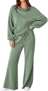 Ensemble de survêtement pour femme, sweat-shirt et pantalon de jogging en coton 100%, respirant, séchage rapide, décontracté, sport - Product Image 6