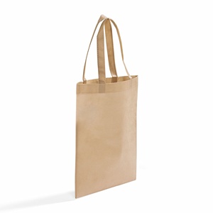 Durable Eco-Friendly Non-Woven Tote <b>Long</b> Handle Medium Size Custom Letter Print Fabric Carry <b>Bag</b> for Daily Use Advertising Gift - Product Image 4
