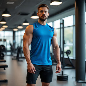 Acid Wash Boxy <b>Vest</b> Tops <b>Men</b> Crew Neck Sleeveless Stone Washed Singlet <b>Vest</b> Boys Gym Fitness Wear Cut Shoulder Washed <b>Vest</b> <b>Men's</b> - Product Image 2