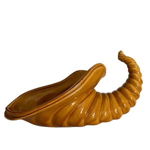 Vase de jardin en corne de couleur marron Pot de fleur de luxe Unique pour la maison décorative faite à la main Vase à fleurs en fer côtier - Product Image 1