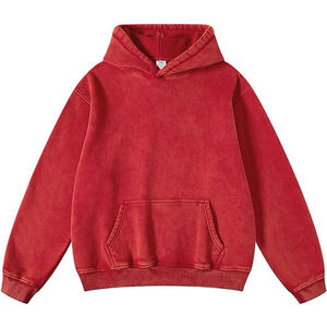 2024ใหม่เสื้อฮู้ดสีแดงแห้งเร็วระบายอากาศได้ดีขนาดพิเศษเสื้อกันหนาวแบบสวมหัวมีฮู้ดแบบยั่งยืนสำหรับผู้ชายผู้หญิง - Product Image 1