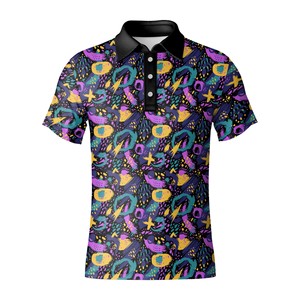 Polo de golf pour homme en polyester et élasthanne, vêtement de performance à séchage rapide pour le terrain de golf, OEM Vietnam - Product Image 4