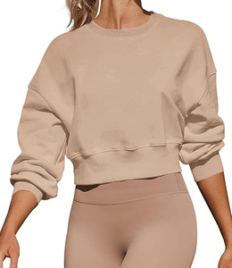 Sudadera Holgada de Gran Tamaño con Hombros Caídos, Tejido Transpirable de Algodón y Poliéster, Manga Murciélago Informal, Cuello Redondo - Product Image 4