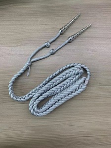 Cordón de hombro uniforme de Aiguillette táctico de Lingotes de plata dorada de alta calidad para accesorios de uniformes tácticos - Product Image 2