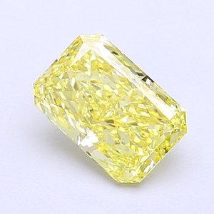 Diamant de laboratoire jaune intense fantaisie VS2 de 1,09 ct Radiant - Product Image 1