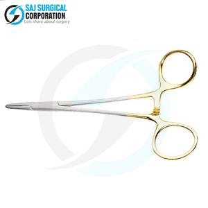 Disponible en acier allemand stérilisable d'hôpital médical professionnel de porte-aiguille de couleur d'or pour la réutilisation dans des salles d'opération - Product Image 1