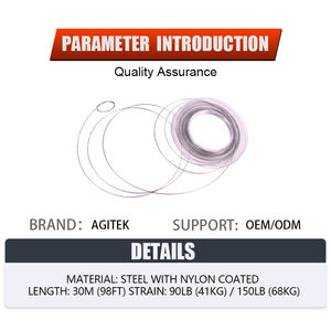 Línea de Pesca Japonesa Transparente de 30 m, Recubierta de Nailon y Acero, de 90LB a 150LB, para Pesca de Lubina - Product Image 2