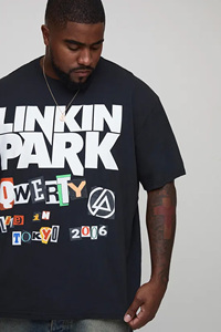 T-shirt en coton surdimensionné pour homme Qwerty Live in Tokyo 2016, manches régulières, col rond, décontracté, uni, écologique, style urbain - Product Image 2