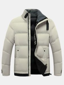 Chaqueta acolchada con capucha ecológica unisex de alta calidad con cierre de cremallera logotipo frontal personalizado informal a prueba de agua/viento - Product Image 5