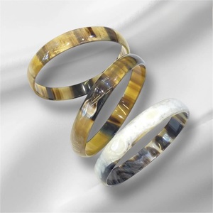 Brazaletes de Cuerno de Búfalo Natural, Joyería Artesanal de Cuerno de Búfalo - Product Image 5