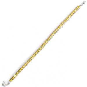 กำไลข้อมือเงินแท้ 925 ทรงกลมประดับด้วยพลอยซิทริน - Product Image 2
