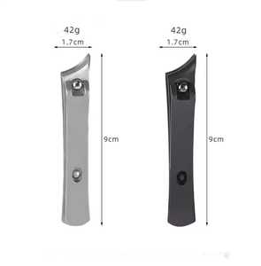 2 Pieces Curved Blade Finger Nail Clippers Set High Quality Stainless Steel <b>by</b> ZACHARY INDUSTRIES - Product Image 1