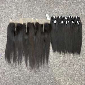 Alta calidad 100% cabello virgen Remy vietnamita alto grado SilkyStraight Bone recto gran Stock extensiones de cabello tejido - Product Image 1