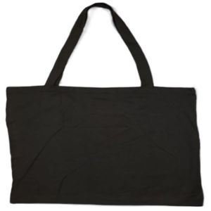Sac fourre-tout extra-large en coton 100 % résistant et écologique avec fermeture éclair, poignée longue, logo personnalisable pour - Product Image 3