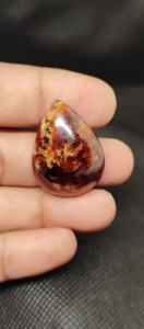 Granate Hessonita Natural de Calidad, Corte Cabujón Plano en Forma de Pera, Color Marrón, Gema Suelta, del Fabricante, Compre Ahora - Product Image 5