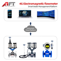 Débitmètre électromagnétique 4G OEM basse consommation alimenté par batterie pour eau/liquide, haute précision, protocole TCP MQTT, téléchargement de données à distance