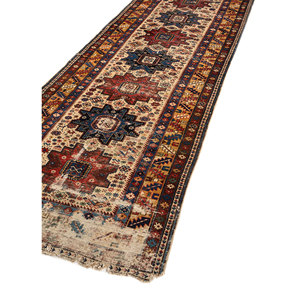 Aalam Ivory Flat Weaves Wool Rugs Paem-1394 Geometric Persian Boho Modern Cotton Jute Carpet <b>Washable</b> for Teens and Home Use - Product Image 2