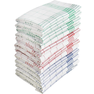 Toalla de té de cocina de Hotel de algodón 100% de alta calidad, toalla comprimida de punto de secado rápido para uso doméstico, estampados exquisitos - Product Image 1