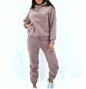 2025 Jogging porter fermeture éclair femmes 2 pièces Yoga survêtement ensemble à manches longues fermeture éclair hauts joggers pantalons - Product Image 1