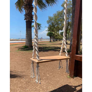 Silla Columpio de Macramé para Playa, Estilo Boho, Columpio para Adultos, Muebles de Exterior para Uso en Exteriores - Product Image 1
