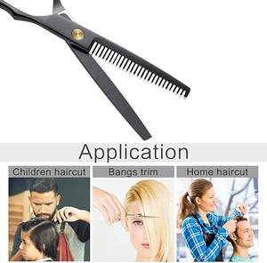 Ciseaux de coupe de cheveux professionnels en acier inoxydable de 6.5 pouces Ciseaux amincissants de coiffeur tranchants - Product Image 5