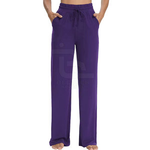 Pantalones acampanados lisos ligeros para hombre, ropa para correr, pantalones de chándal Acampanados para mujer, ropa de calle, pantalones de chándal Acampanados para mujer - Product Image 1