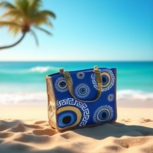 Bolsa de Playa DAFNI BIG PAZAR de 7 Pulgadas, Resistente al Agua, con Tejido de Panal, Capacidad de 30-40L, para Viajes y Camping - Product Image 2