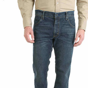 Pantalon en jean personnalisé de style professionnel pour hommes – Vente en gros de pantalons cargo en denim à taille haute avec boutons - Product Image 3