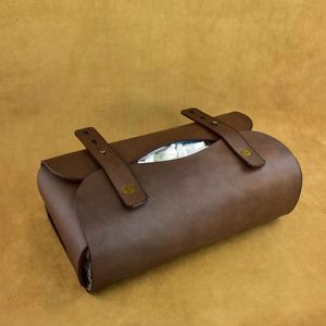 Simple pero elegante caja de pañuelos de cuero con diseño refinado para hogares, oficinas ejecutivas y salones Premium - Product Image 6