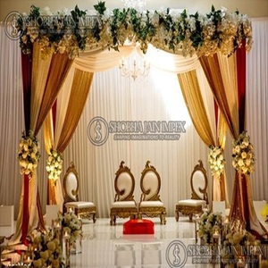 Chaises de mandap en bois Shobha Jain Impex pour mariage, fabriquées en Inde - Product Image 5
