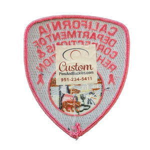 Parche Bordado con Cinta Rosa CDCR para Coser en Uniformes, Gorras y Ropa - Product Image 2