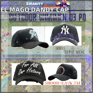 Casquette de baseball unisexe Snapback réglable Broderie de strass Motif de lettres Tissu commun 100% coton - Product Image 6