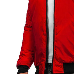 Chaqueta Bomber cálida de invierno para hombres Prendas de abrigo con múltiples bolsillos Cremallera resistente y forro Marca personalizada - Product Image 5