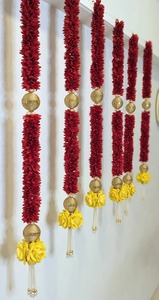 Fiore <span class=keywords><strong>di</strong></span> gelsomino Gajra appeso floreale Diwali decorazione porta d'ingresso ingresso ingresso Patio <span class=keywords><strong>casa</strong></span> evento <span class=keywords><strong>di</strong></span> nozze decorazione festa - Product Image 4
