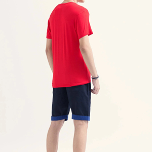 Custom Regular Fit Men's V Neck T Shirt Short Sleeves Gym Fitness Workout With Premium Quality V Neck T Shirt for Men - Product Image 3