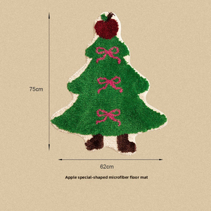 Jupe de sapin de Noël en fausse fourrure de luxe, tapis rond pour base de sapin, décoration intérieure pour Noël, tissu doux et chaud, accessoire festif - Product Image 6