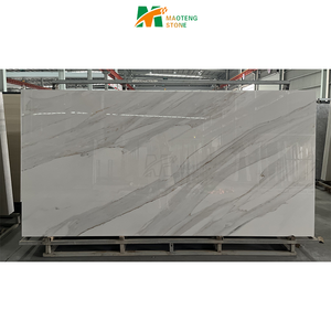 Encimeras <span class=keywords><strong>de</strong></span> Cocina Modernas <span class=keywords><strong>de</strong></span> Piedra Sinterizada Blanca Pulida, Estilo Moderno, <span class=keywords><strong>para</strong></span> Piso y Baño - Product Image 6
