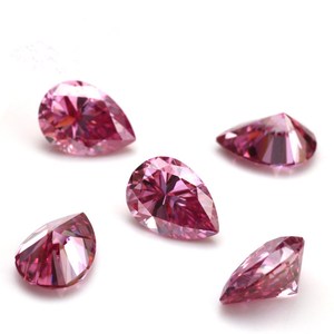 ลูกแพร์สีฟ้าตัดหลวมห้องปฏิบัติการที่สร้างขึ้น Moissanite VVS ความชัดเจน IGI ได้รับการรับรอง Moissanite แฟนซีสำหรับทำเครื่องประดับแว็กซ์/เคลือบน้ำมัน - Product Image 6