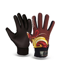 Gants de sport d'extérieur vert-noir antidérapants en latex légers à doigts complets unisexes toutes saisons avec fermeture auto-agrippante - Product Image 2