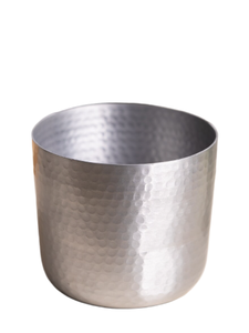 Maceta de metal martillado redonda plateada decoración macetas al aire libre para plantas maceta grande moderna al mejor precio - Product Image 6