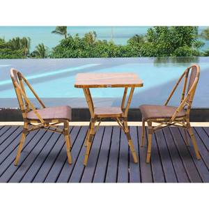 Modern Square Aluminum <b>Table</b> 60x60cm Durable Outdoor Furniture Steel Marble Pattern CFD68220 - Product Image 5