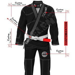 ชุดกิโมโน BJJ GI Jiu Jitsu มีแผ่นปะเย็บปักพิมพ์ลายด้านในตามสั่งศิลปะการต่อสู้ - Product Image 4