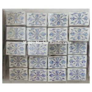 Caja con incrustaciones de mármol blanco puro de diseño de adición limitada y recién llegada con producto de alta calidad para regalos de cajas de joyería - Product Image 2