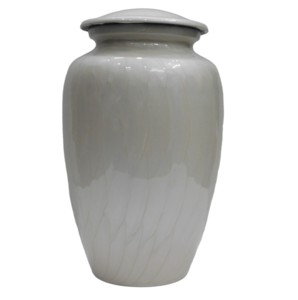 Gray <b>Enamel</b> Classic Shape Aluminium Adult Cremation Urns High Quality <b>Metal</b> Funeral Urns <b>For</b> Human Ashes . - Product Image 1