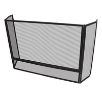 Paravent de cheminée moderne en fer forgé européen, panneaux muraux ignifuges noirs pour poêle à bois, accessoires pour poêle à bois